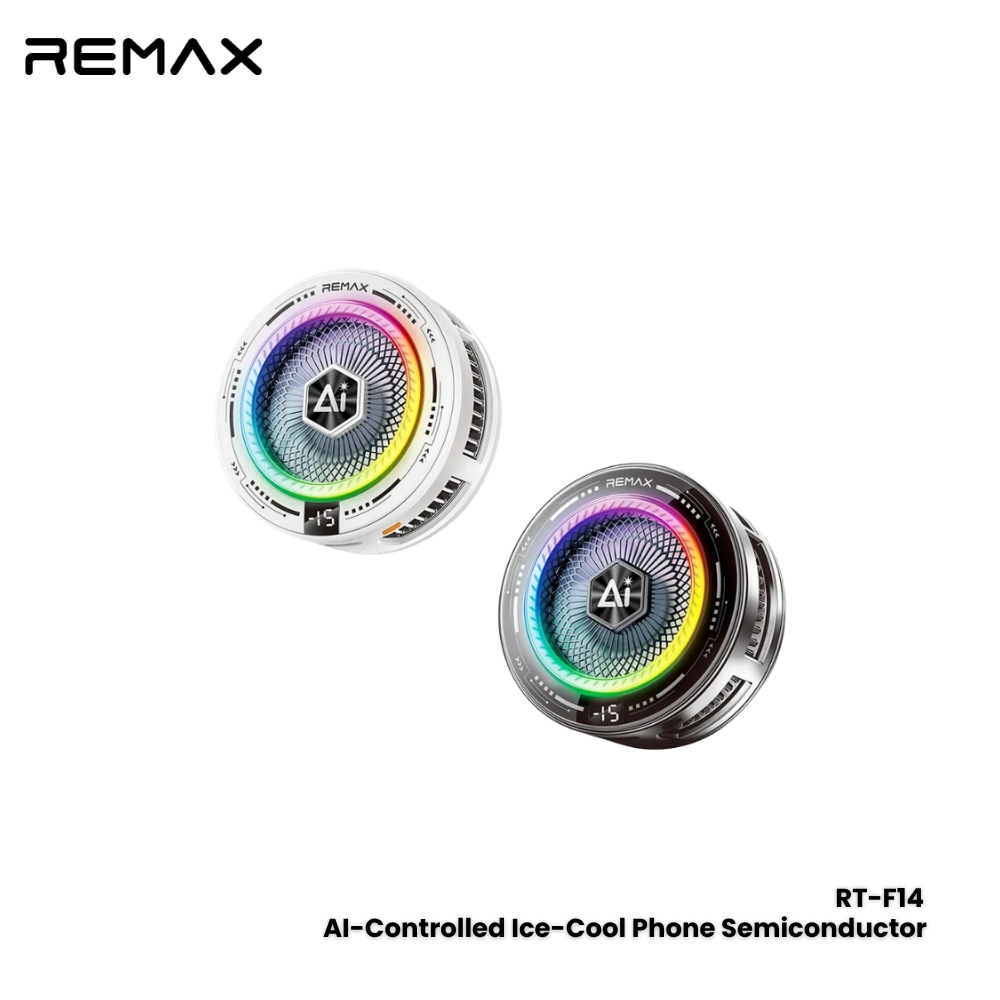 REMAX---RT-F14 AI TEMP-CONTROL LCY COOLING SEMICONDUCTOR PHONE COOLER(150482)(NPL-9/26) - 01141898BK