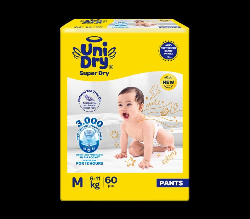 Uni Dry Super Dry Diaper - M size
