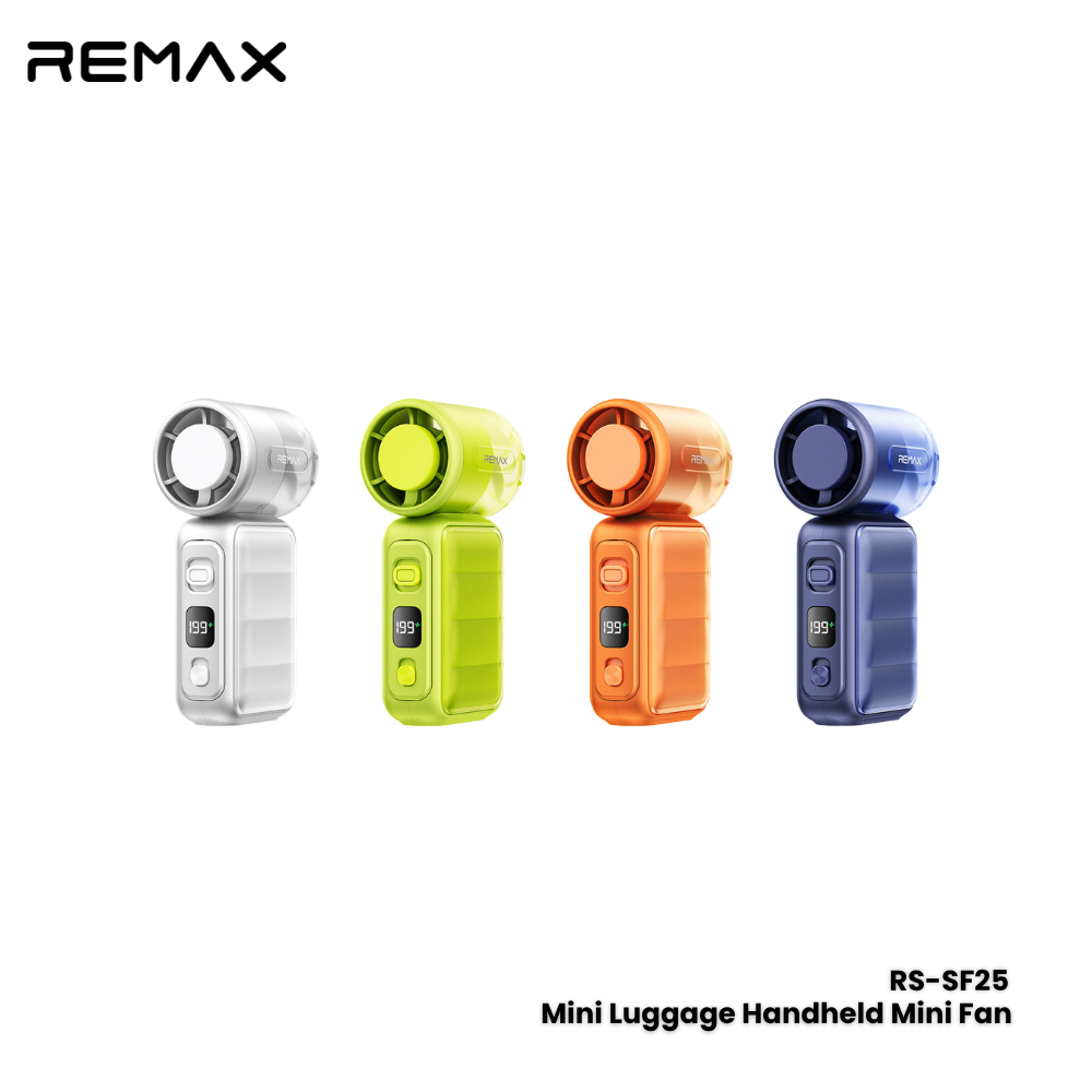 REMAX---RS-SF25 MINI SUITCASE HANDHELD SMALL FAN (286547)(NPL-10/26) - 01141902SIL