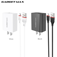 GADGET MAX---GM2020  MICRO (3A)  LONG JOURNEY SINGLE PORT 3A CHARGER SET MICRO(US) 20050017BK