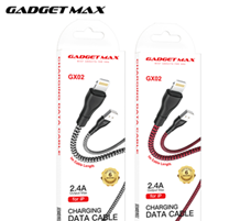 GADGET MAX---GX02 IPH 2.4A CHARGING DATA CABLE FOR IPH (2.4A)(1M) 20070004BKR