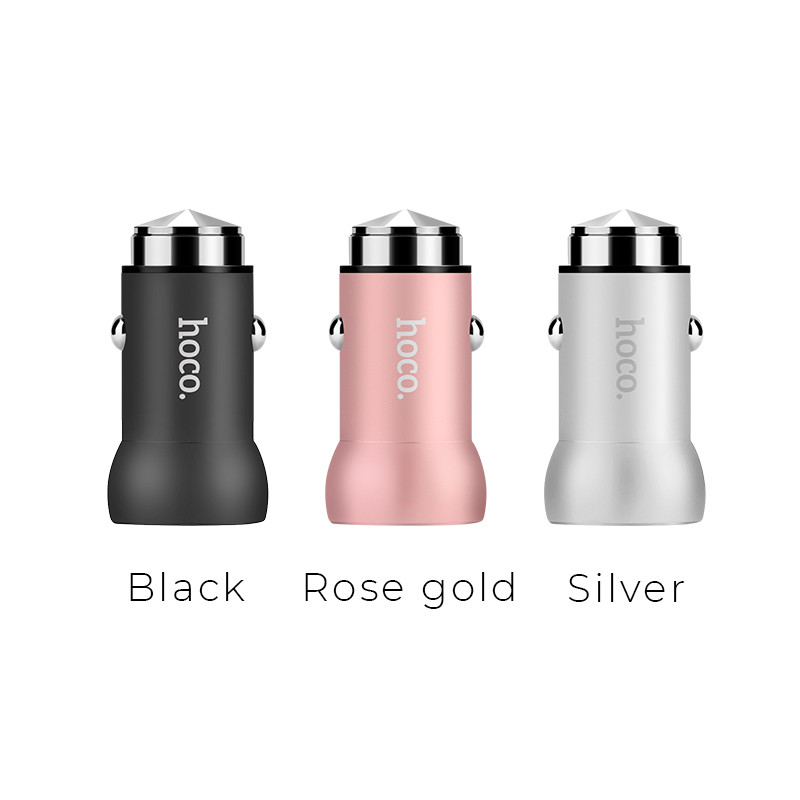 Hoco. Car Charger ( Black ) - Z4