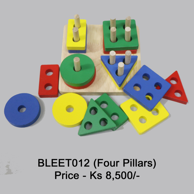 BMLEU 4 Pillars Blocks Toy - BLEET012
