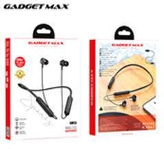 GADGET MAX- GM13 NECKBAND WIRELESS EARPHONES (V5.0)(NPL-7/2022) 20030005BK