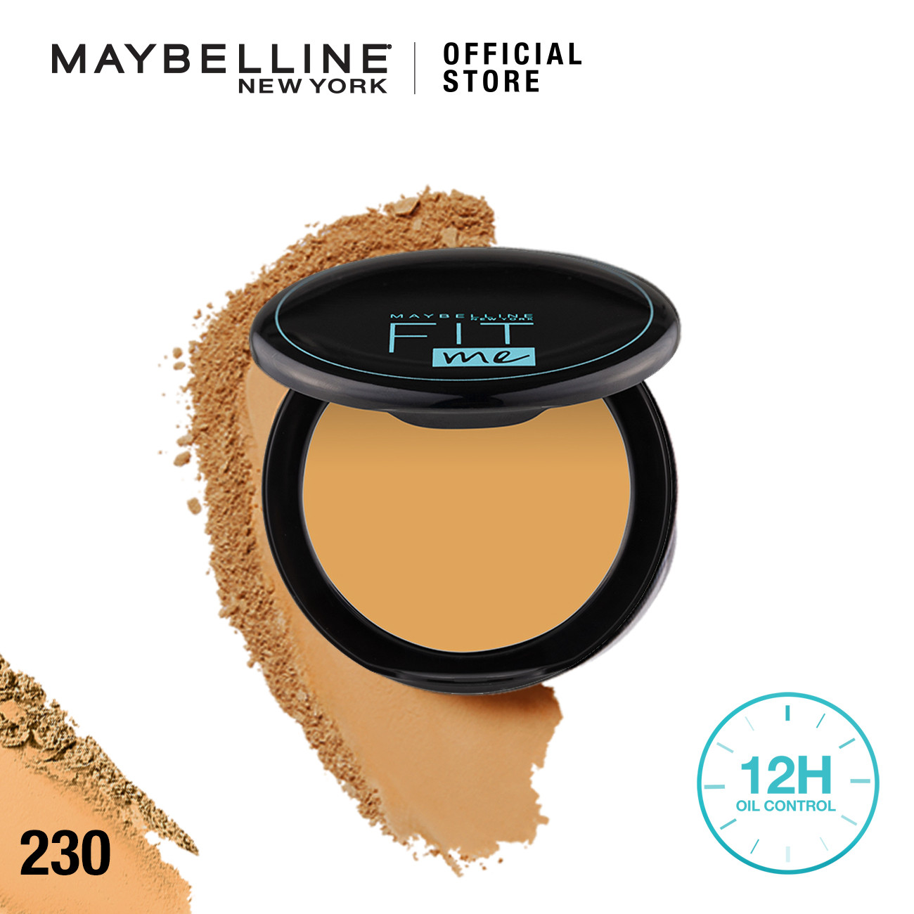 MAYBELLINE Fit Me Matte & Poreless Compact Powder 230 Natural Buff -  6ml