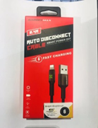 GADGET MAX--- I-PH AUTO DISCONNECT CABLE (2.4A) I-PH (1000mm) 20070034BK