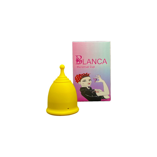 BLANCA အမျိုးသမီးလစဥ်သုံးခွက် - Sport Cup အဝါရောင်